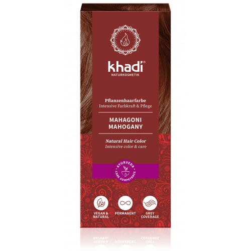 Rastlinná farba na vlasy MAHAGON 100g Khadi